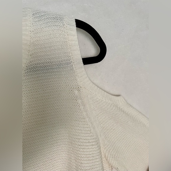 Ivory Open Shoulder Sweater - Picture 2 of 4